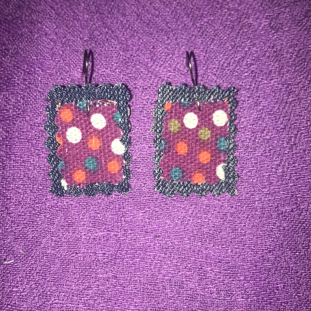 Handmade Rectangle Earrings